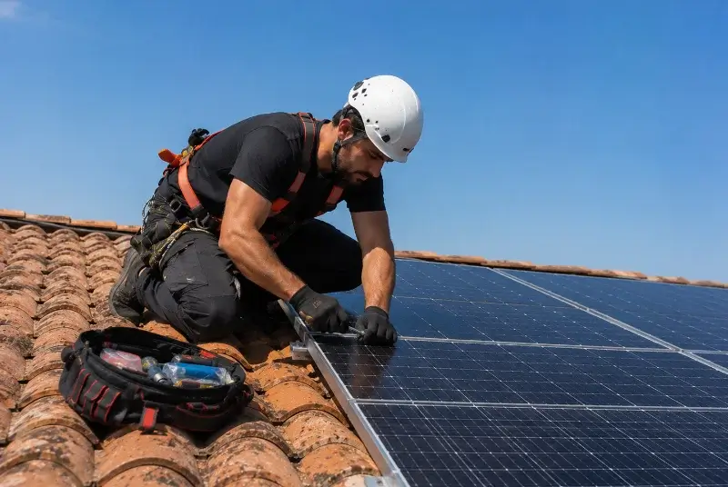 Maintenance et monitoring de panneaux solaires à Fons