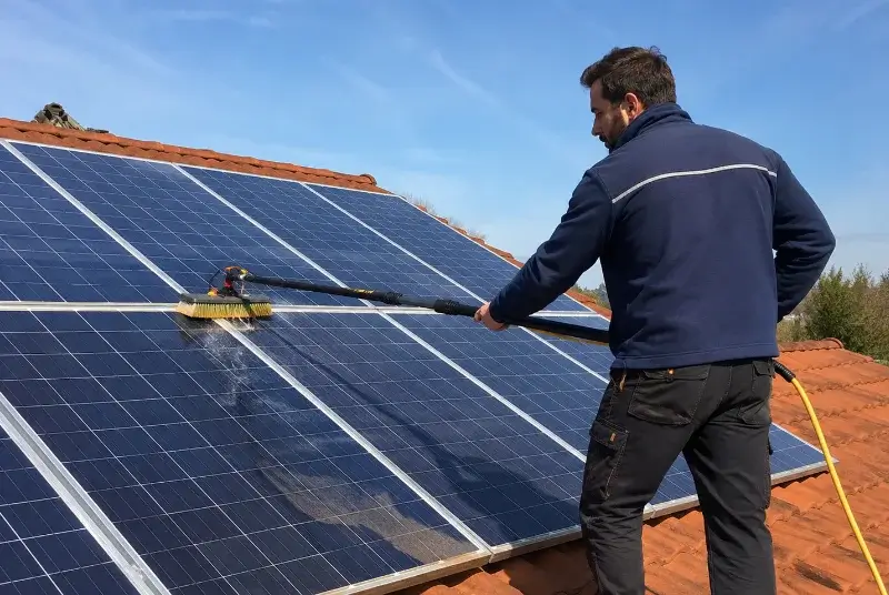 Nettoyage et entretien de panneaux solaires à Fons