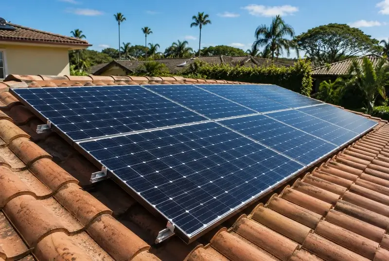Installation de panneaux solaires à Fons